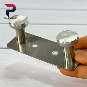 دیوارکوب استیل 2 شاخ B182