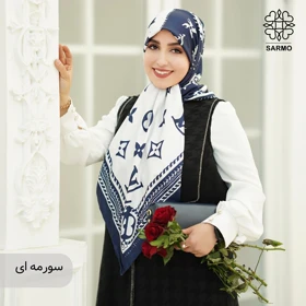 روسری ابریشم کجراه لوورا