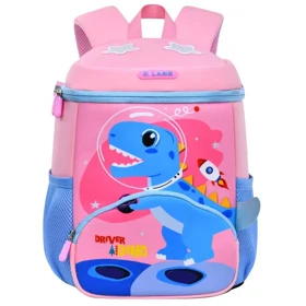 کیف کوله پشتی مهدکودک دایناسور اورجینال اولنگ OLANG 6189 (صورتی)