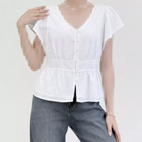 شومیز زنانه خامه دوزی عروسکی