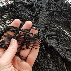 لباس خواب زنانه ریش ریشی مشکی کد 4438-9726