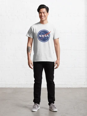 تیشرت با طرح nasa ناسا Embroidered کد 12836