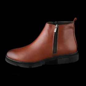 نیم بوت مردانه چرم یلسان مدل تایسز کد 515-GN