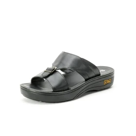 دمپایی چرم مردانه شیما مدل الممتاز