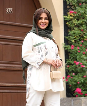 ست مانتو شلوار لینن