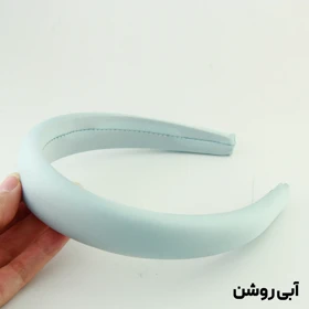 تل سر دخترانه ابری ساده شاین دار (آبی روشن)