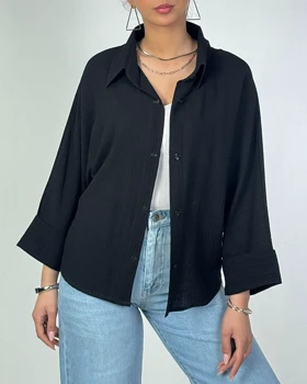 شومیز کادنزا آستین پاکتی  کد 500503