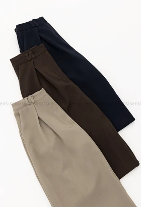 شلوار کرپ پیلی کد1005184