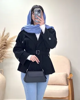 پالتو کمربنددار جلوباز فوتر