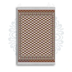 *جدید* فرشینه از جنس پارچه شانل مخمل ترک طرح فانتزی برند دفه کد 1200