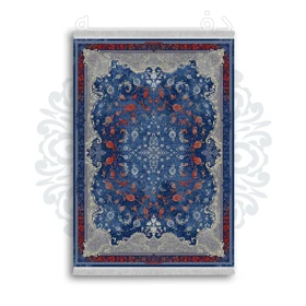 *جدید* فرشینه از جنس پارچه شانل مخمل ترک طرح فانتزی برند دفه کد 1055