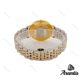 ساعت دنیل ولینگتون مردانه دورنگ طلایی صفحه مشکی m-7925