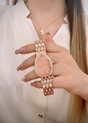 ساعت زنانه لوکس برند Bvlgari نگین‌دار