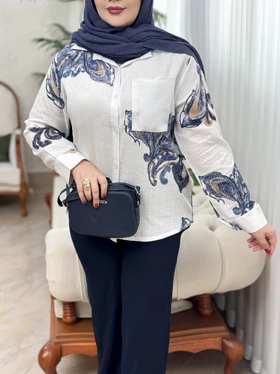 شومیز لینن ایتالیایی 3219