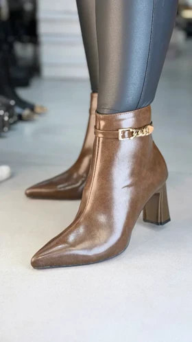 435 - بوت کوتاه بغل زنجیری435