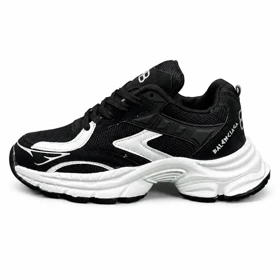 کتانی زنانه زیره فشن مدل رانینگ مشکی سفید FASHION