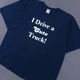 تیشرت اورجینال برند با کیفیت و معروف Gildan امریکا مدل I drive a cute truck