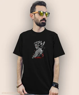 تیشرت مردانه و زنانه طرح شیطان کش شخصیت تانجیرو کد 938