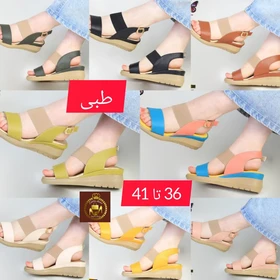 صندل لژدار زنانه اسپرت تمام طبی 595-2