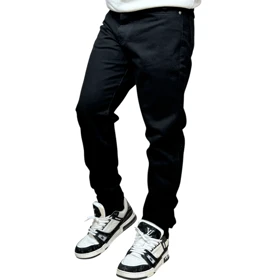 شلوار جین مشکی مام فیت مردانه/Lot:31