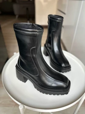 نیم بوت زنانه مدل 00034-Rose merry-Flat-Ankle-Boots