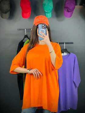 تیشرت لانگ ساده در رنگبندی متنوع