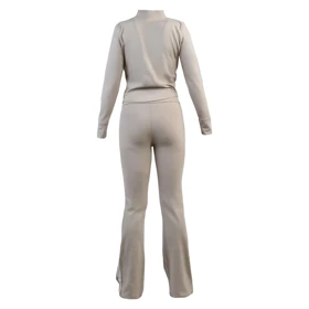 ست سویشرت و شلوار ورزشی زنانه مدل 4H0913 کرم