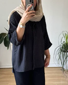 شومیز مانتویی لینن تانیا