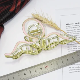 کلیپس مو زنانه مدل موج دار فلزی کد 1376