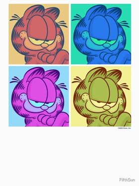 تیشرت گارفیلد | Garfield Pop Color 4 Grid کد 224863