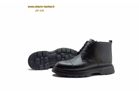 نیم بوت مردانه بندی بغل زیپ‌دار چرم طبیعیsi168