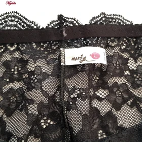 شورت زنانه مدل گیپوری رنگ مشکی ماریلین کد 5273-7220