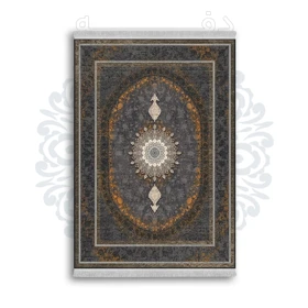 *جدید* فرشینه از جنس پارچه شانل مخمل ترک طرح فانتزی برند دفه کد 876
