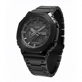 ساعت جی شاک2100 استیل مشکی