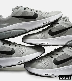کفش کتانی بزرگ پا طوسی مشکی NIKE zoom