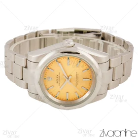 ساعت رولکس اویستر پرپچوال مردانه نقره ای صفحه طلایی 105650