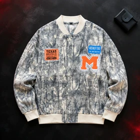 کاپشن بیسبالی جین لش (Varsity) طرح سنگ مرمر/اسیدواش | طرح شیک جدید | کاپشن بیسبالی جین لش (Varsity) طرح سنگ مرمر/اسیدواش | طرح شیک جدید کد 25909 کد 8841
