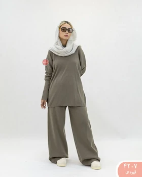 ست تونیک و شلوار بافت 4207