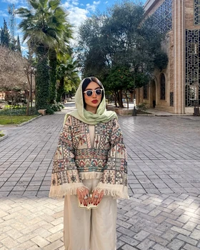 کت سوزن دوزی مزون دوز لینن ترک