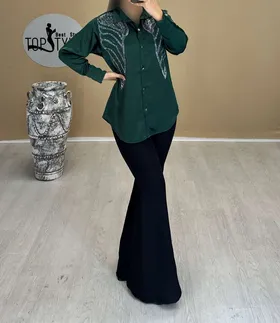 شومیز نگینی ساتن زارا: 1009108