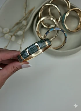 بنگل‌های زنانه چند رنگ و شیک ZEVRA جدیدترین کالکشن النگوی پهن