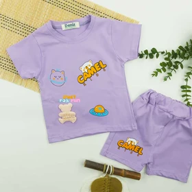 تیشرت شلوارک دخترانه CAMEL