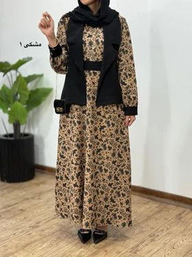 ست پیراهن مانتویی و وست آتیسا 1