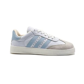 کفش و کتانی زنانه و دخترانه مدل آدیداس سامبا ADIDAS_SAMBA رنگ سفید آبی