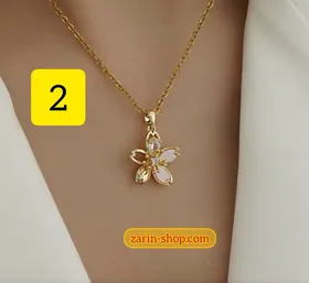 گردنبند زنانه استیل طرح طلا