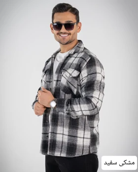 پیراهن مردانه پشمی چهارخونه_کد4709