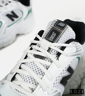 کفش کتانی مردانه و زنانه سفید سبز NEW BALANCE 530 V02