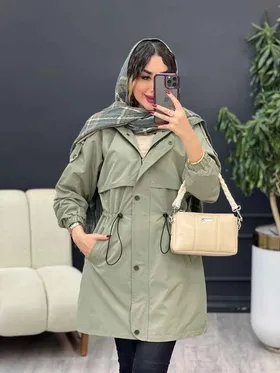 بارانی ژیله دار آستین کش