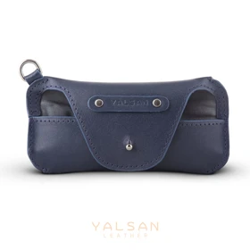 کاور عینک چرم یلسان مدل نوادا کد 152-GN (سرمه ای)