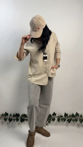 شومیز زارا خاکی